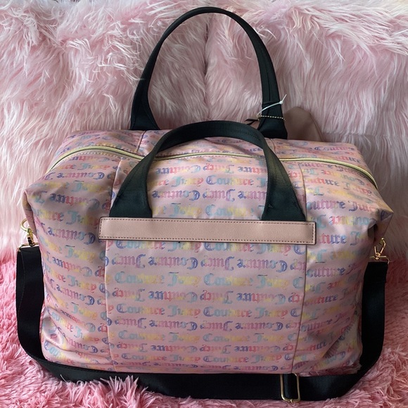 🌈Juicy Couture Rainbow Taffy Word Play Weekender🌈 - Picture 3 of 11